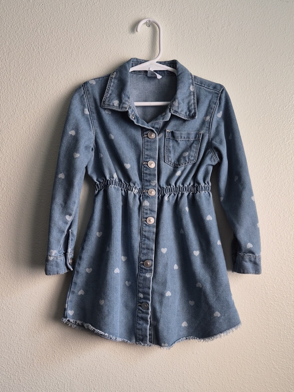 Wonder Nation Heart Denim Dress Size 4T
